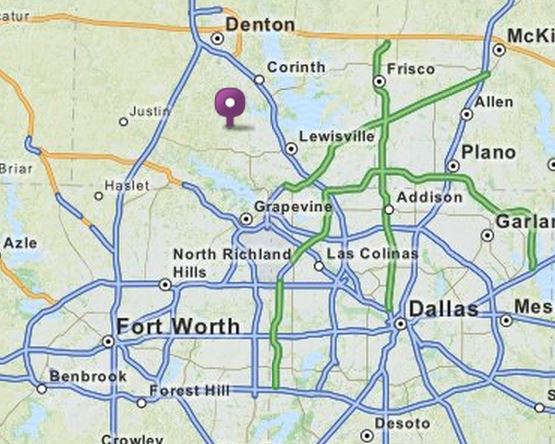 Map of DCSA in DFW metroplex